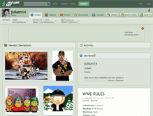 Tablet Screenshot of juliazn14.deviantart.com