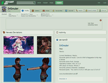 Tablet Screenshot of dremuler.deviantart.com