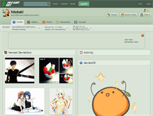 Tablet Screenshot of hitotoki.deviantart.com