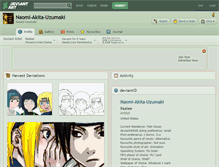 Tablet Screenshot of naomi-akita-uzumaki.deviantart.com