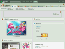 Tablet Screenshot of makomi.deviantart.com