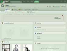 Tablet Screenshot of j-k-m.deviantart.com