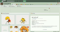Desktop Screenshot of dicethehegehog.deviantart.com