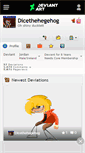 Mobile Screenshot of dicethehegehog.deviantart.com