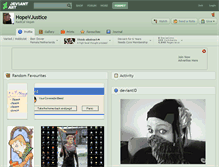Tablet Screenshot of hopevjustice.deviantart.com
