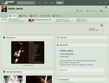 Tablet Screenshot of hattie-james.deviantart.com