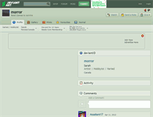 Tablet Screenshot of morror.deviantart.com