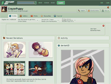 Tablet Screenshot of crayonpuppy.deviantart.com