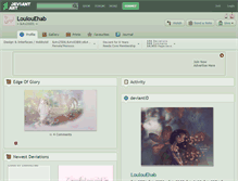 Tablet Screenshot of loulouehab.deviantart.com
