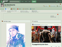 Tablet Screenshot of davidsonkazama.deviantart.com