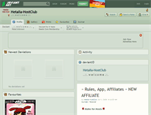 Tablet Screenshot of hetalia-hostclub.deviantart.com