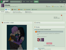 Tablet Screenshot of chizuke.deviantart.com