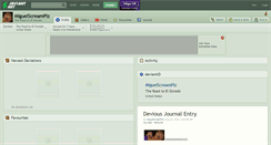 Desktop Screenshot of miguelscreamplz.deviantart.com