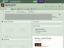 Tablet Screenshot of miguelscreamplz.deviantart.com