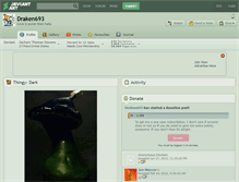Tablet Screenshot of draken693.deviantart.com