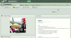 Desktop Screenshot of flamingnymp.deviantart.com