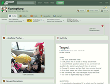 Tablet Screenshot of flamingnymp.deviantart.com