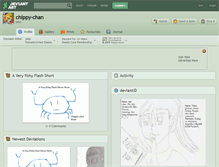 Tablet Screenshot of chippy-chan.deviantart.com