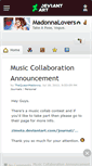 Mobile Screenshot of madonnalovers.deviantart.com