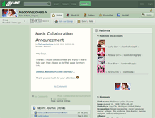 Tablet Screenshot of madonnalovers.deviantart.com