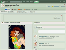 Tablet Screenshot of happyhappysunshine.deviantart.com