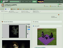 Tablet Screenshot of lovejohnnydepp2.deviantart.com