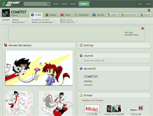 Tablet Screenshot of comet07.deviantart.com