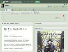 Tablet Screenshot of korlex.deviantart.com