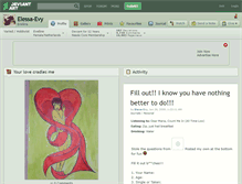 Tablet Screenshot of elessa-evy.deviantart.com