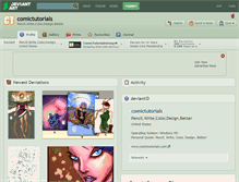 Tablet Screenshot of comictutorials.deviantart.com