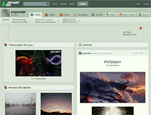 Tablet Screenshot of exponder.deviantart.com