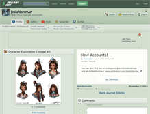 Tablet Screenshot of josiahherman.deviantart.com