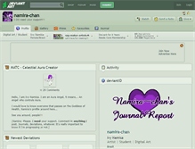 Tablet Screenshot of namira-chan.deviantart.com