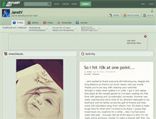 Tablet Screenshot of janetv.deviantart.com