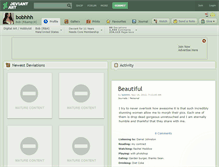 Tablet Screenshot of bobhhh.deviantart.com