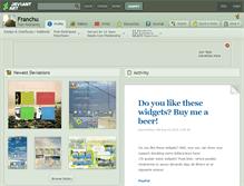 Tablet Screenshot of franchu.deviantart.com