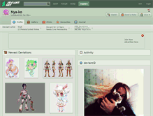 Tablet Screenshot of nya-ko.deviantart.com