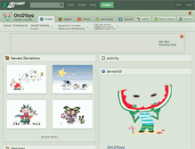 Tablet Screenshot of orcoyoyo.deviantart.com