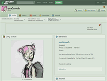 Tablet Screenshot of eva0mwah.deviantart.com