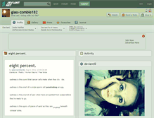 Tablet Screenshot of glass-zombie182.deviantart.com
