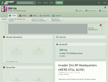 Tablet Screenshot of izrp-da.deviantart.com