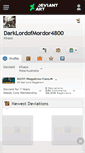 Mobile Screenshot of darklordofmordor4800.deviantart.com