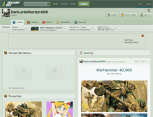 Tablet Screenshot of darklordofmordor4800.deviantart.com