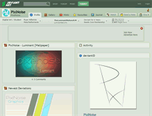 Tablet Screenshot of pixlnoise.deviantart.com
