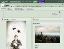 Tablet Screenshot of miquu.deviantart.com
