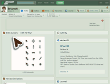 Tablet Screenshot of briannm.deviantart.com