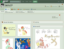 Tablet Screenshot of kagutsuchix.deviantart.com