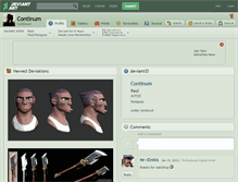 Tablet Screenshot of continum.deviantart.com