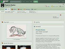 Tablet Screenshot of phoenix-khaine.deviantart.com