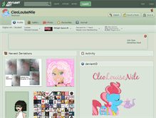 Tablet Screenshot of cleolouisenile.deviantart.com